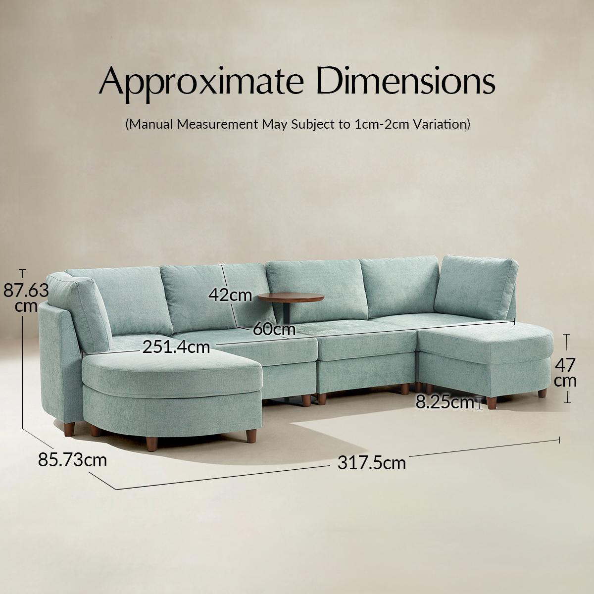 Gabriella Modular Sectional Sofa with Storage