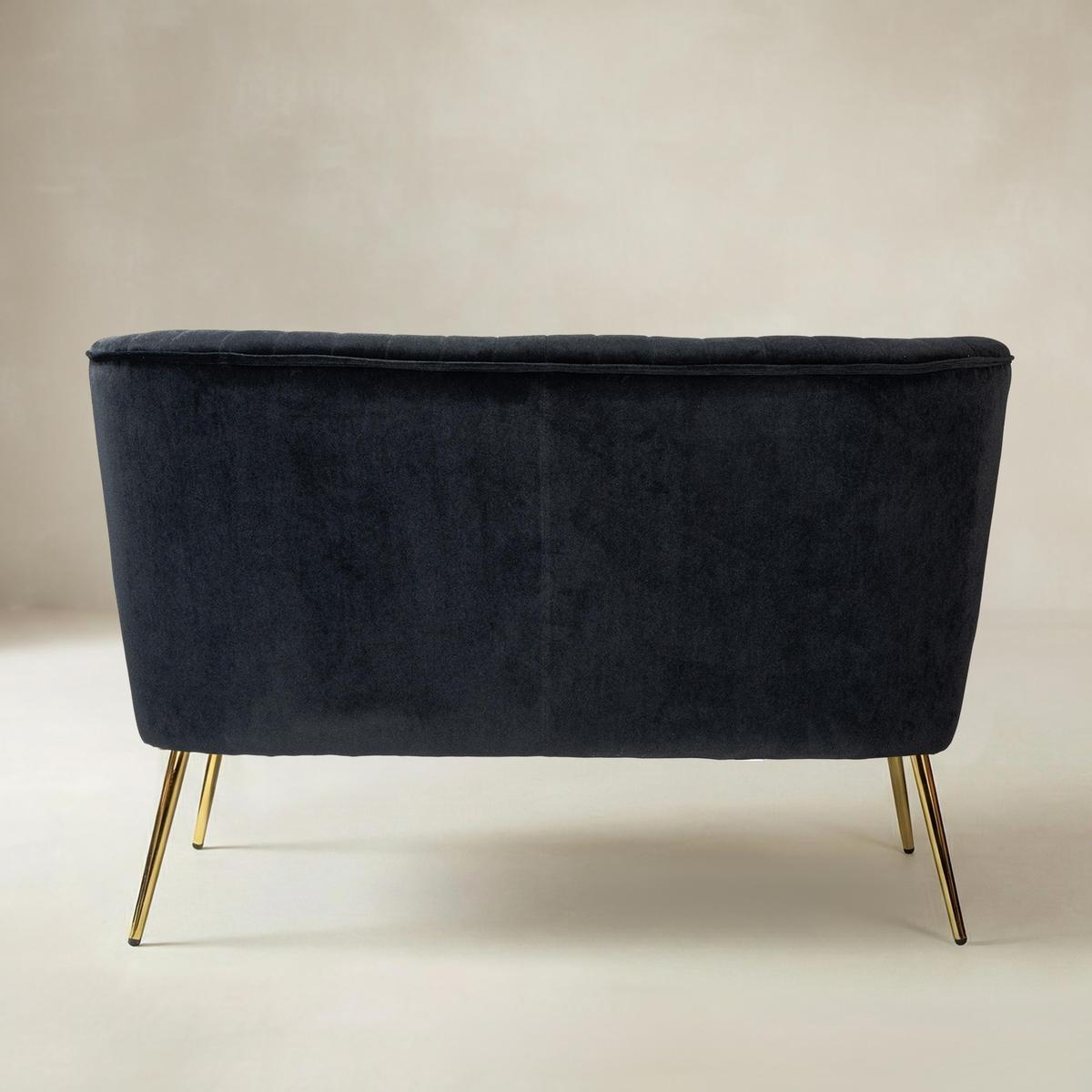 Bariana Velvet Mid-Century Modern Upholstered Loveseat