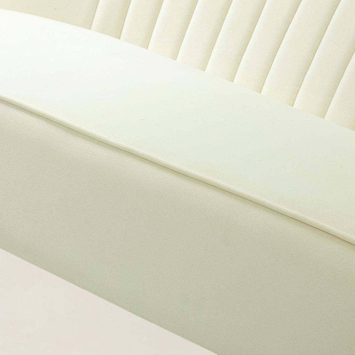 Bariana Velvet Mid-Century Modern Upholstered Loveseat