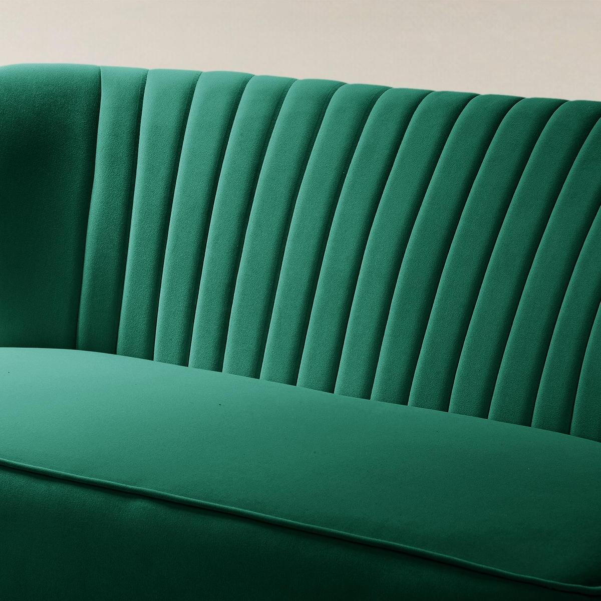 Bariana Velvet Mid-Century Modern Upholstered Loveseat