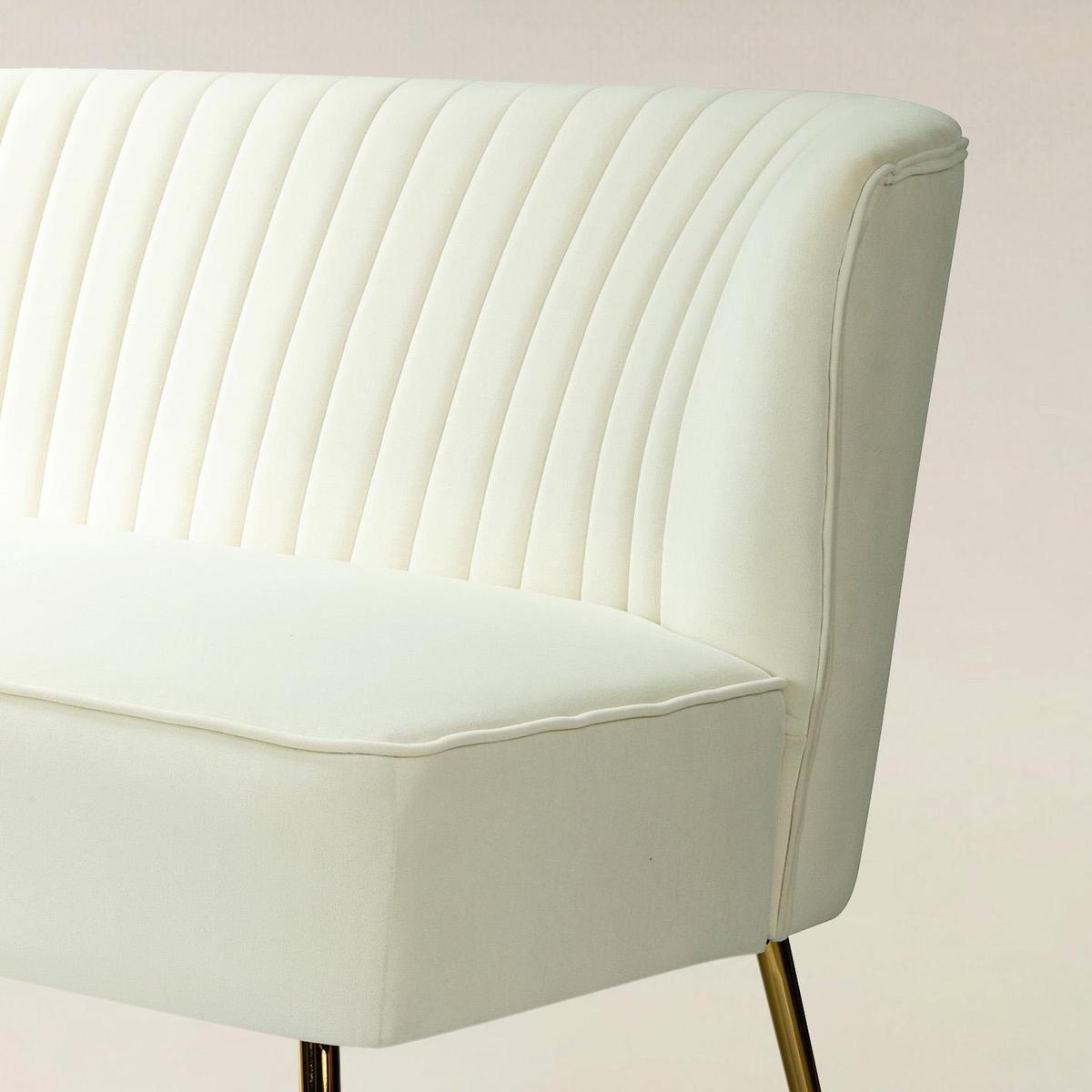 Bariana Velvet Mid-Century Modern Upholstered Loveseat