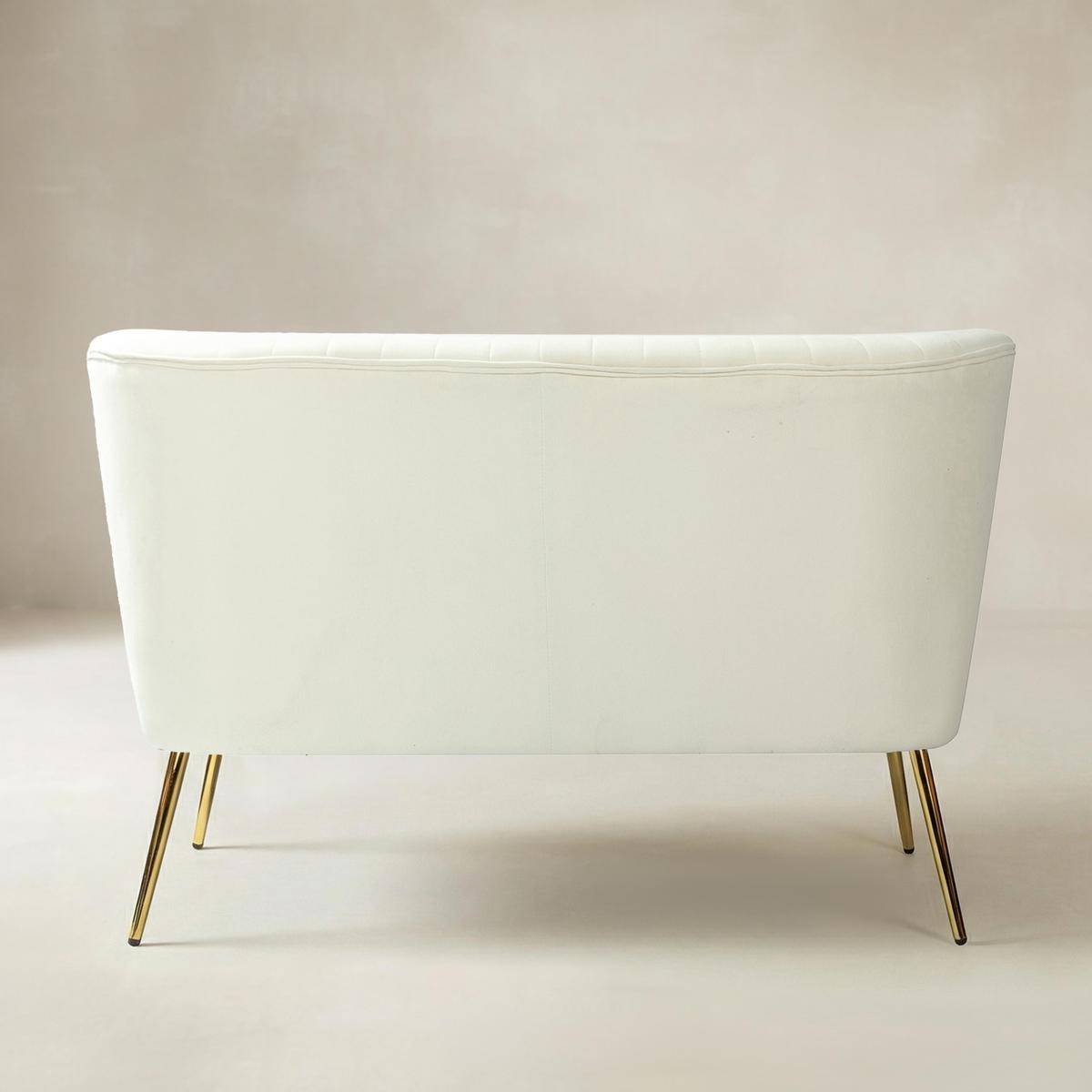 Velvet Mid-Century Modern Upholstered Loveseat