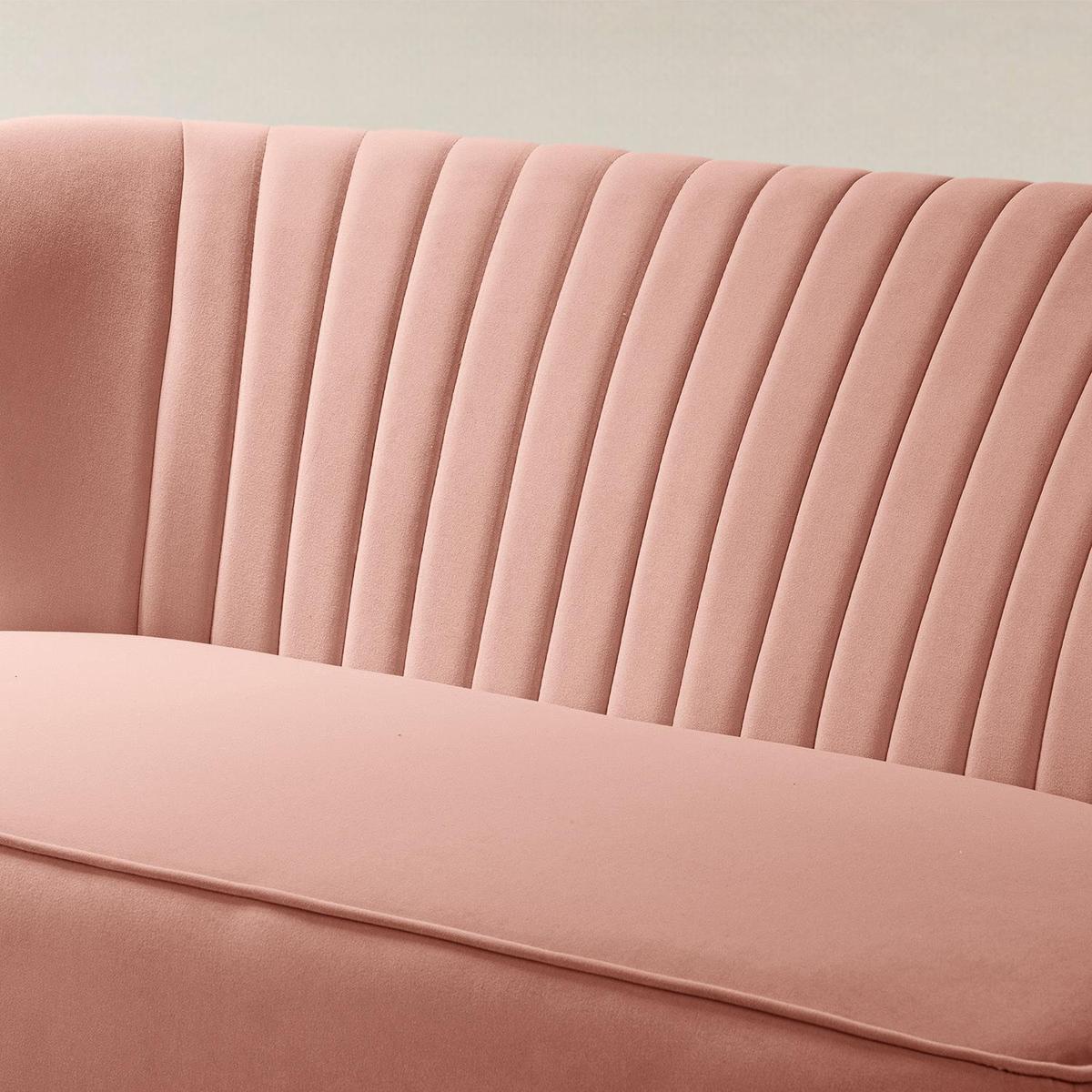 Bariana Velvet Mid-Century Modern Upholstered Loveseat