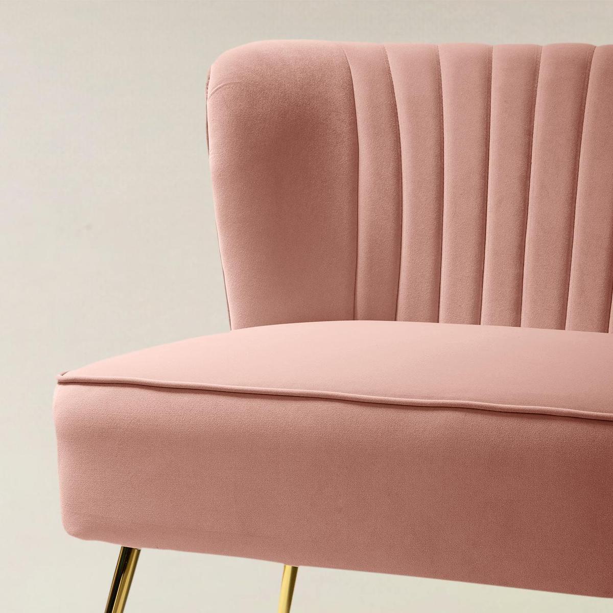 Bariana Velvet Mid-Century Modern Upholstered Loveseat