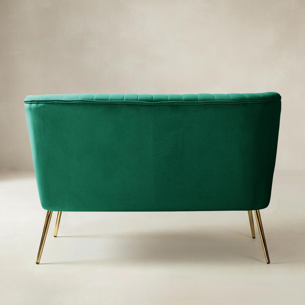 Bariana Velvet Mid-Century Modern Upholstered Loveseat