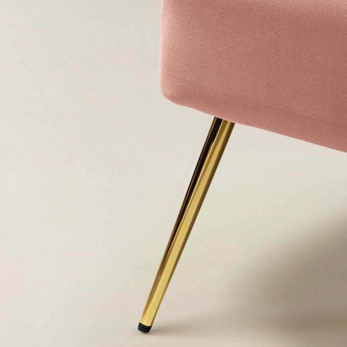 Bariana Velvet Mid-Century Modern Upholstered Loveseat