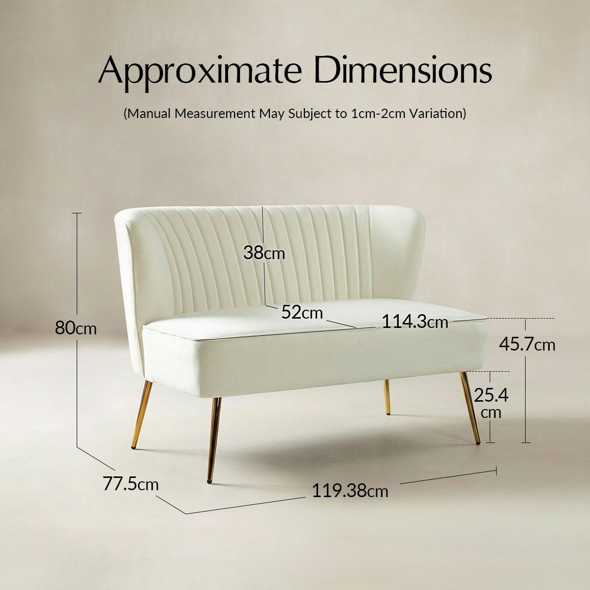 Bariana Velvet Mid-Century Modern Upholstered Loveseat