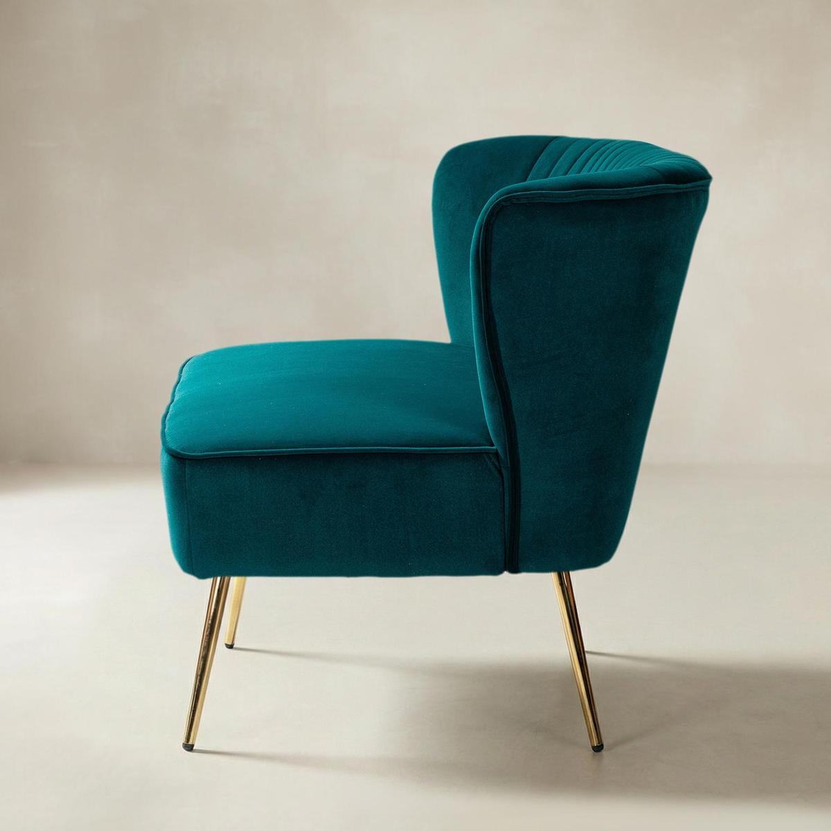 Bariana Velvet Mid-Century Modern Upholstered Loveseat