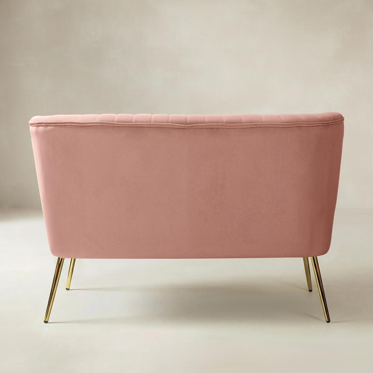 Bariana Velvet Mid-Century Modern Upholstered Loveseat