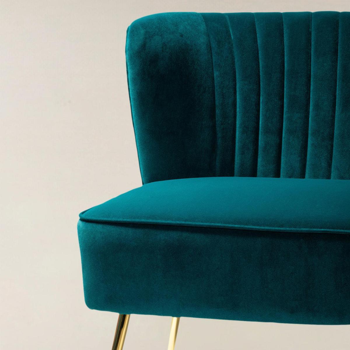 Bariana Velvet Mid-Century Modern Upholstered Loveseat