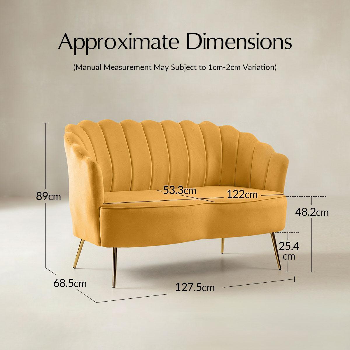 Ariel Velvet Bloom Loveseat - Modern Elegance with Floral Flair