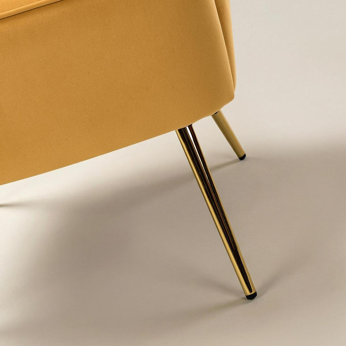 Ariel Velvet Bloom Loveseat - Modern Elegance with Floral Flair