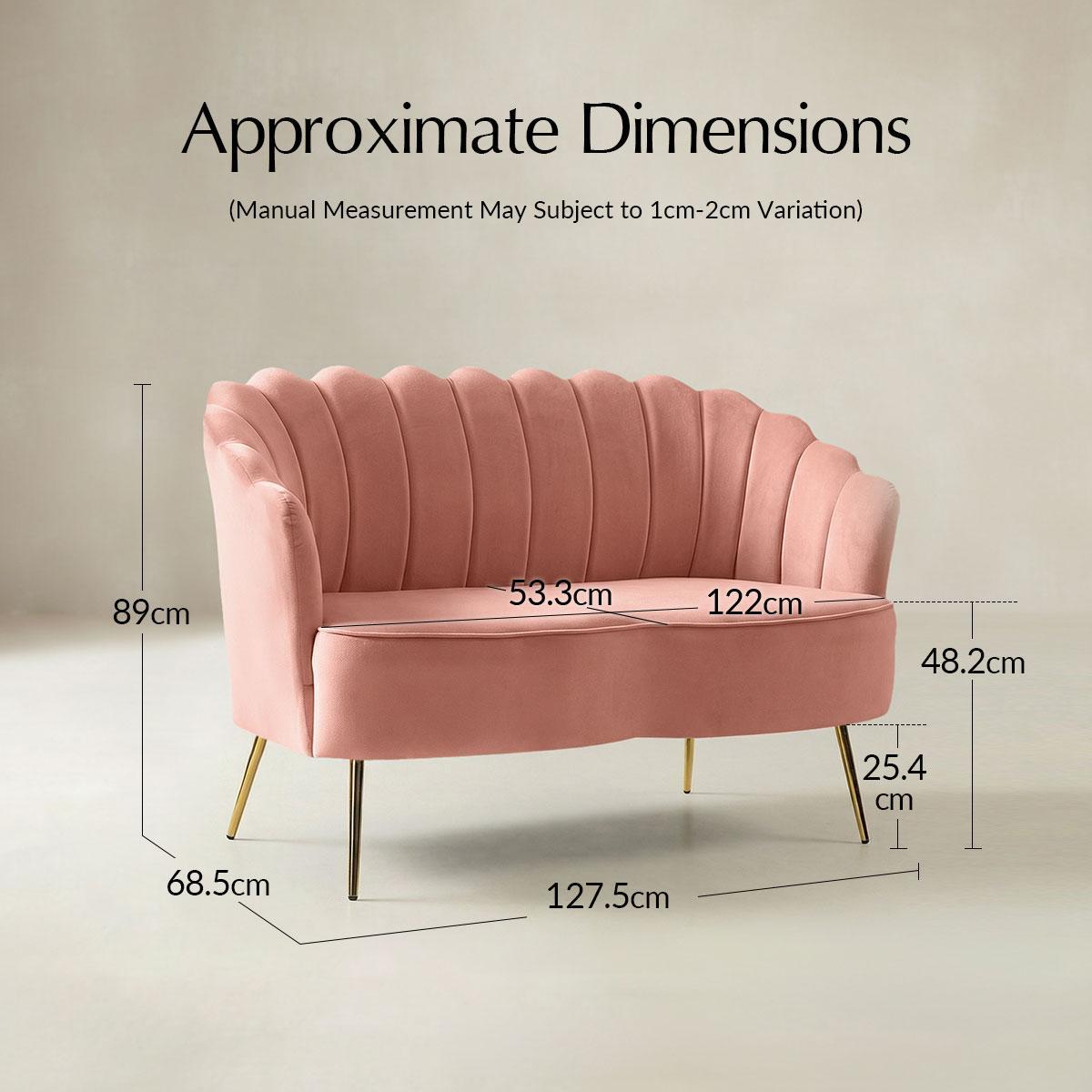 Ariel Velvet Bloom Loveseat - Modern Elegance with Floral Flair