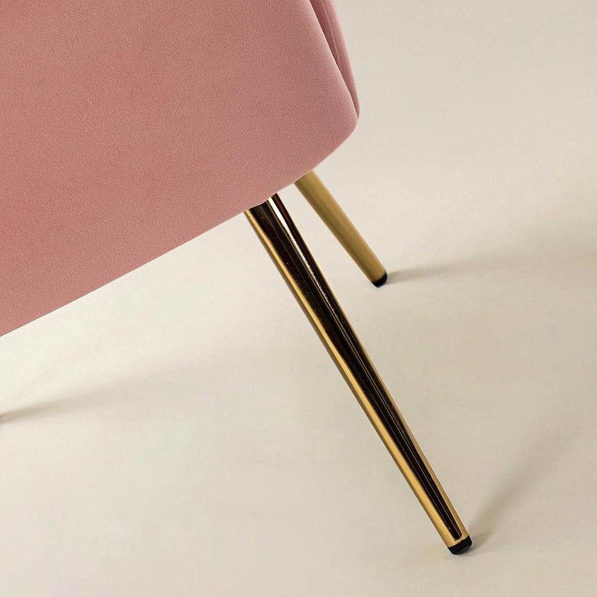 Ariel Velvet Bloom Loveseat - Modern Elegance with Floral Flair