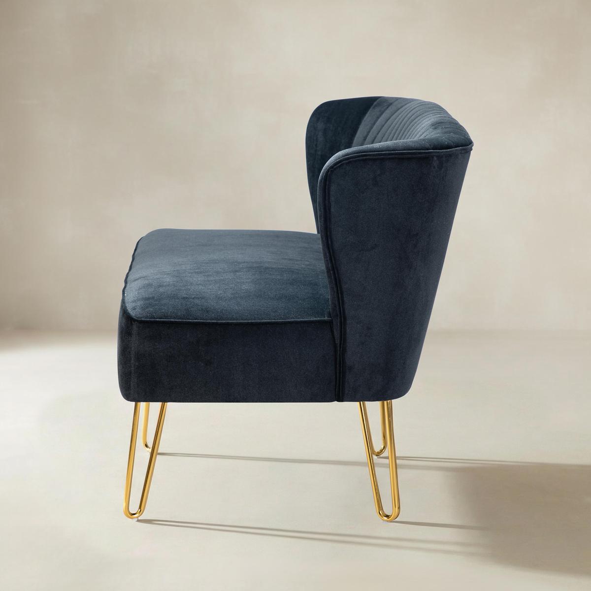 Ainhoa Velvet Loveseat with Hairpin Legs - HULALA HOME