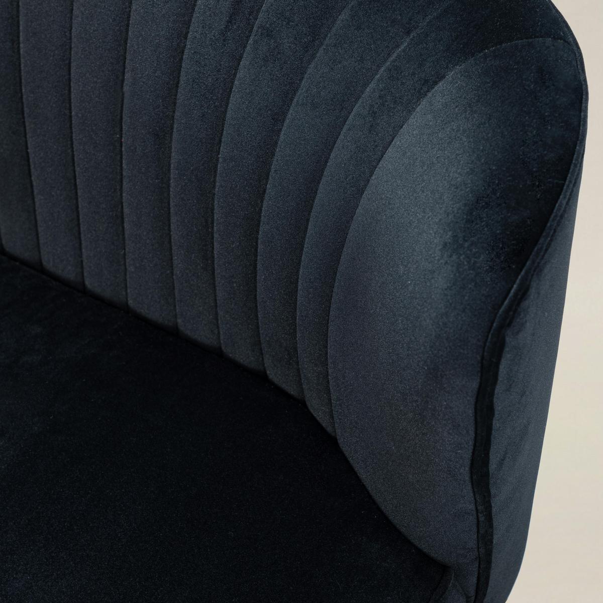 Ainhoa Velvet Mid-Century Modern Upholstered Loveseat with Hairpin Legs