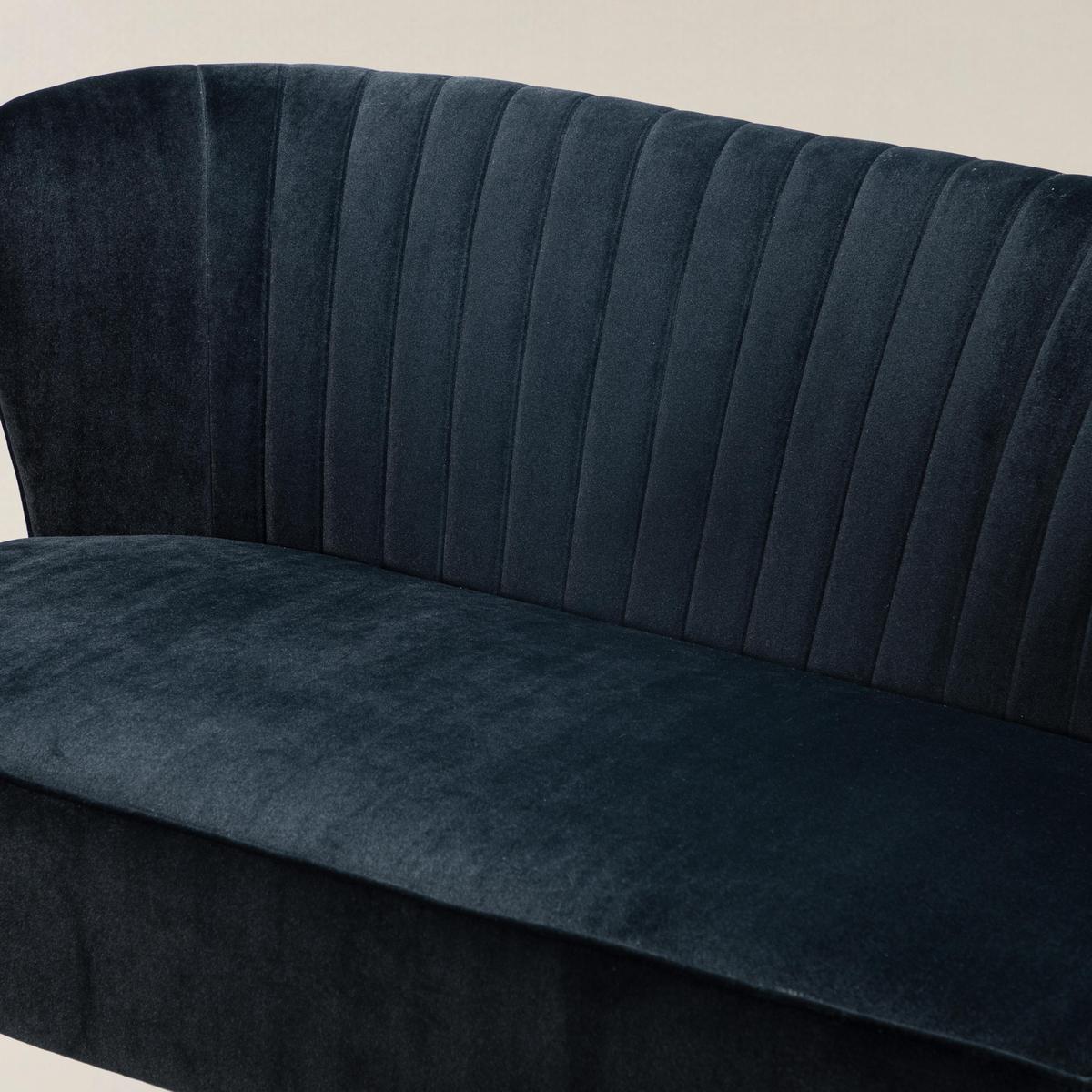 Ainhoa Velvet Mid-Century Modern Upholstered Loveseat with Hairpin Legs