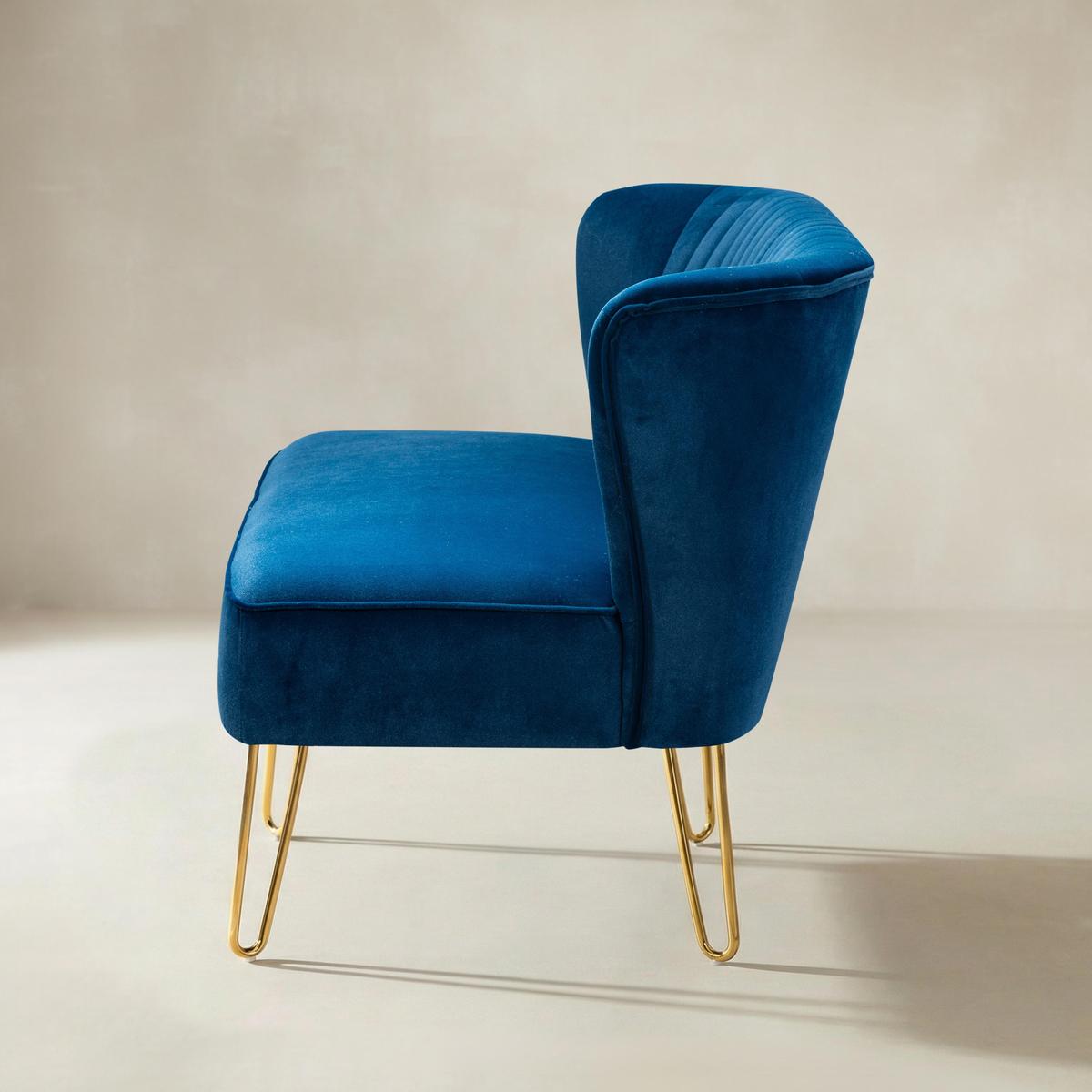 Ainhoa Velvet Mid-Century Modern Upholstered Loveseat with Hairpin Legs