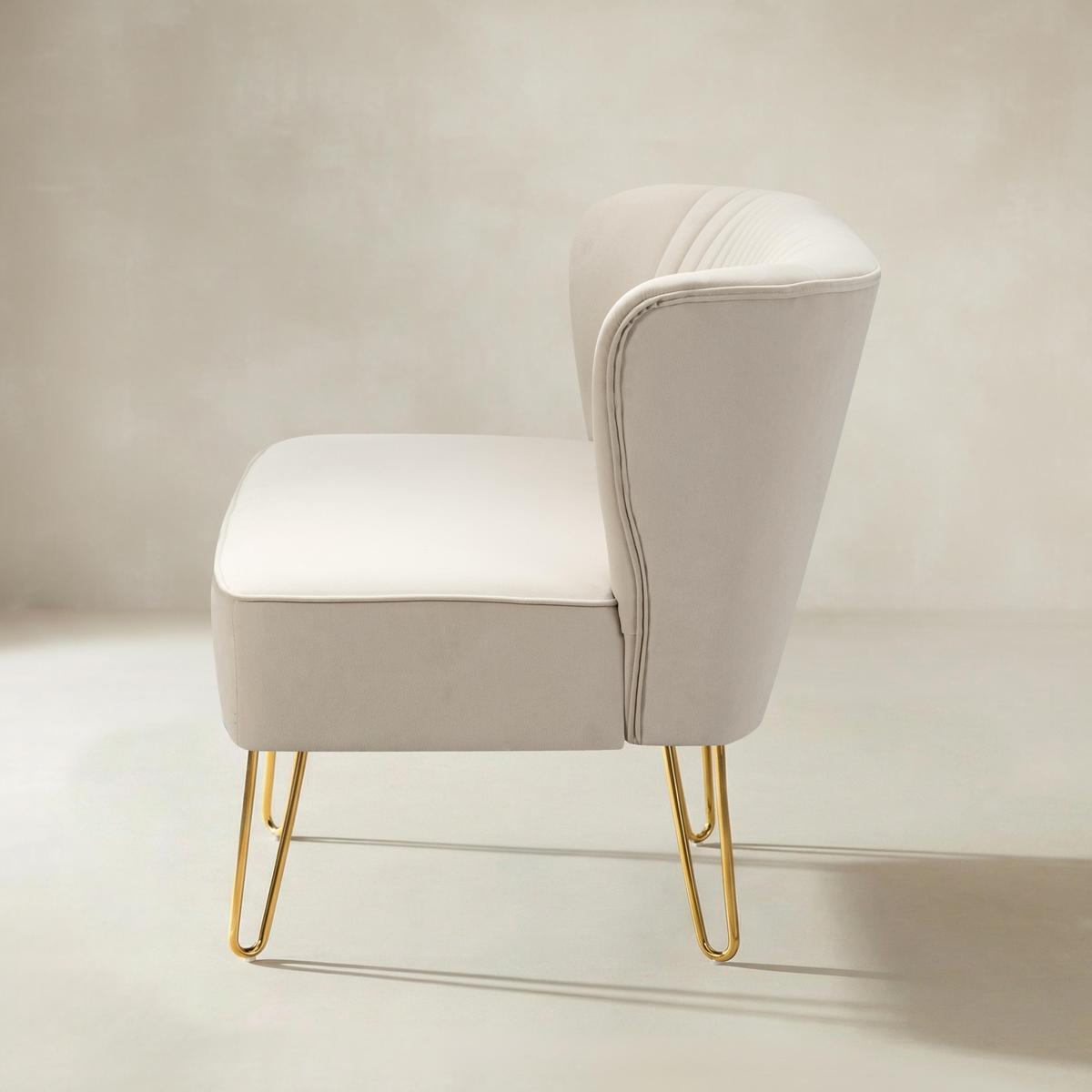 Ainhoa Velvet Mid-Century Modern Upholstered Loveseat with Hairpin Legs