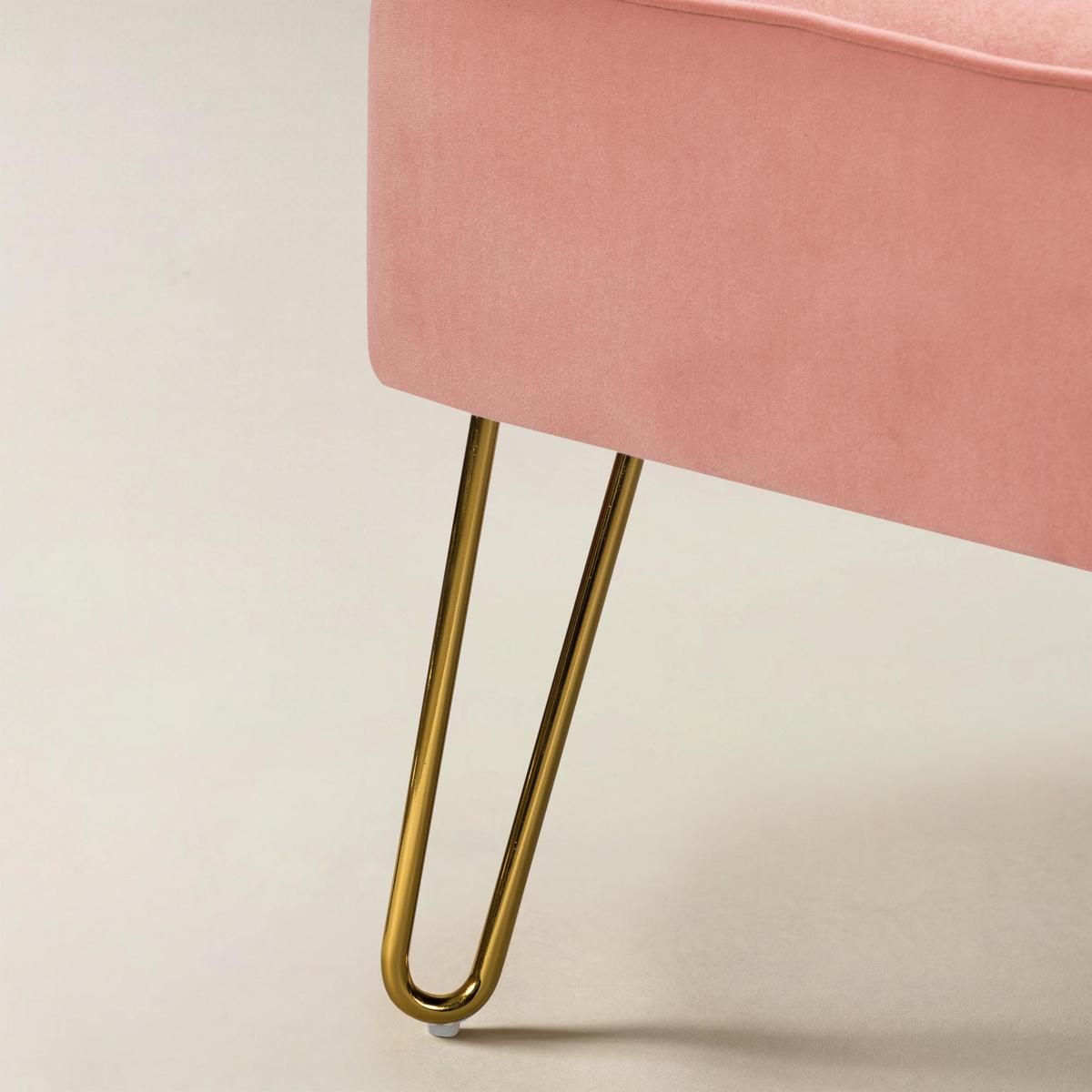 Ainhoa Velvet Loveseat with Hairpin Legs - HULALA HOME