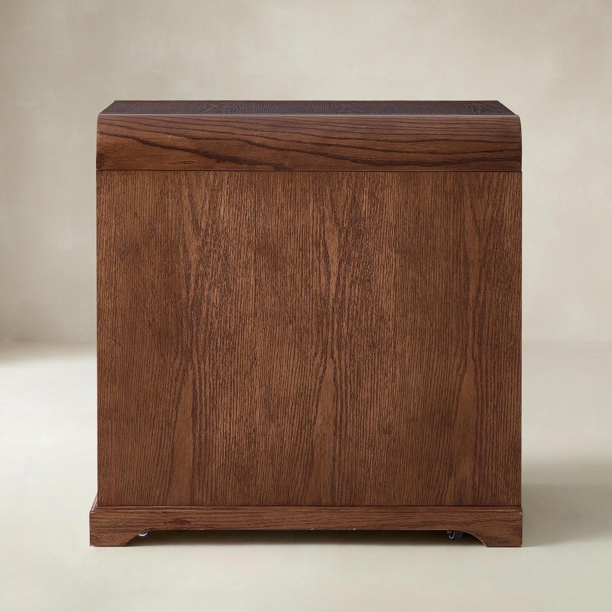 Baggio Modern 2-Drawer Filing Cabinet with Charging