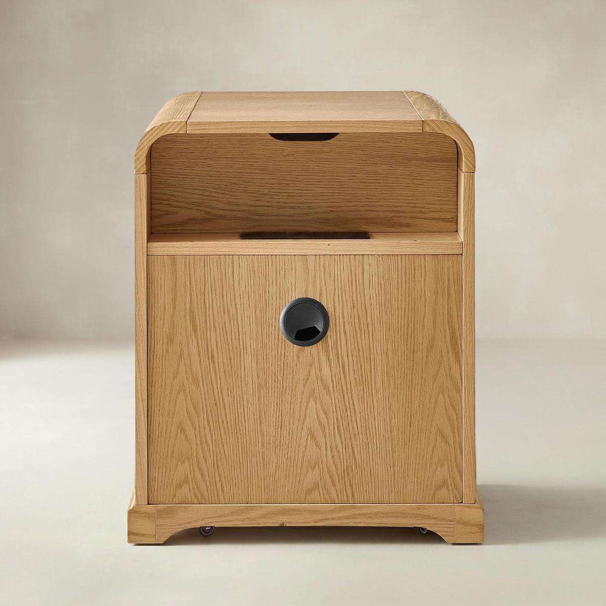 Baggio Modern 2-Drawer Filing Cabinet with Charging