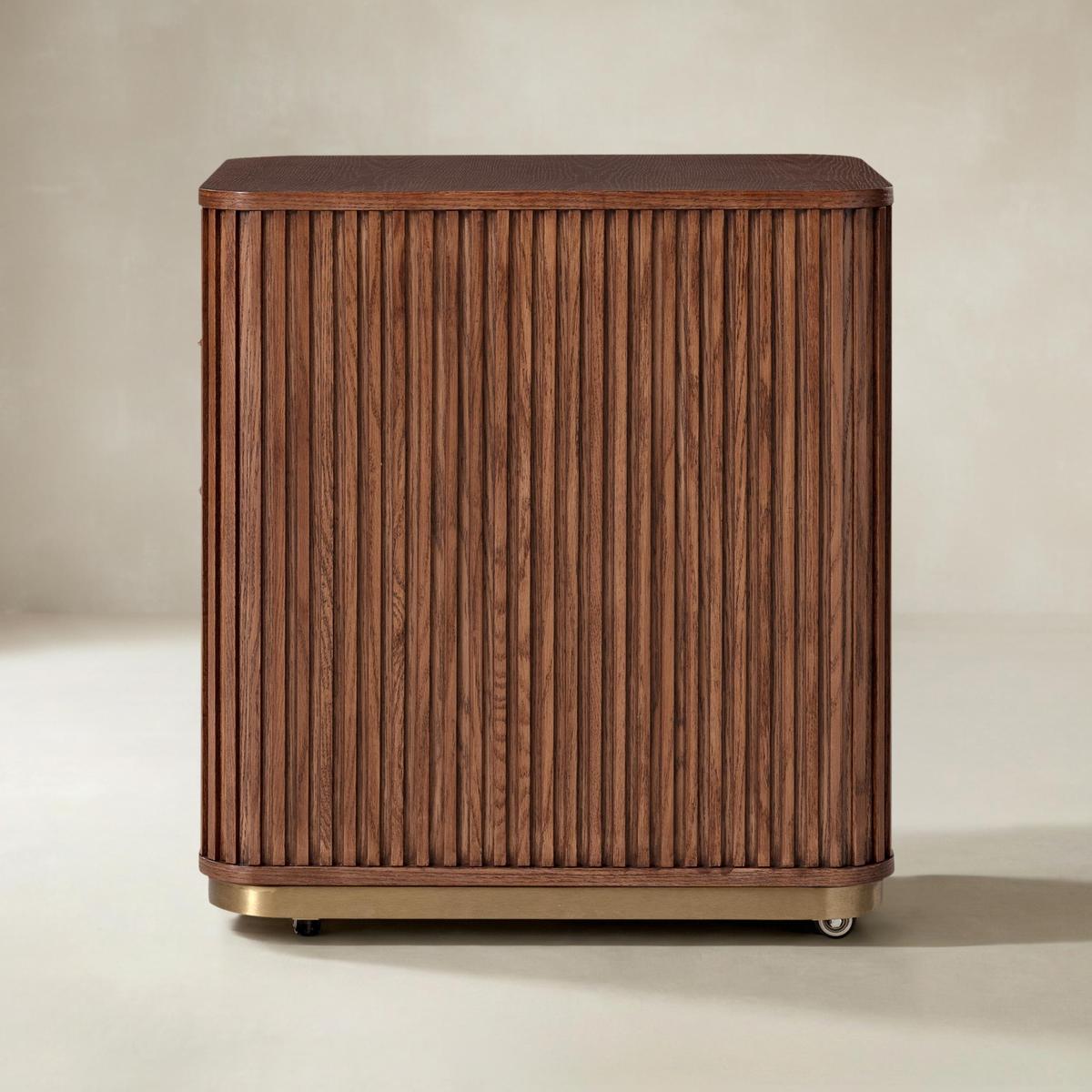 Mason Modern Fluted 3-Drawer Filing Cabinet