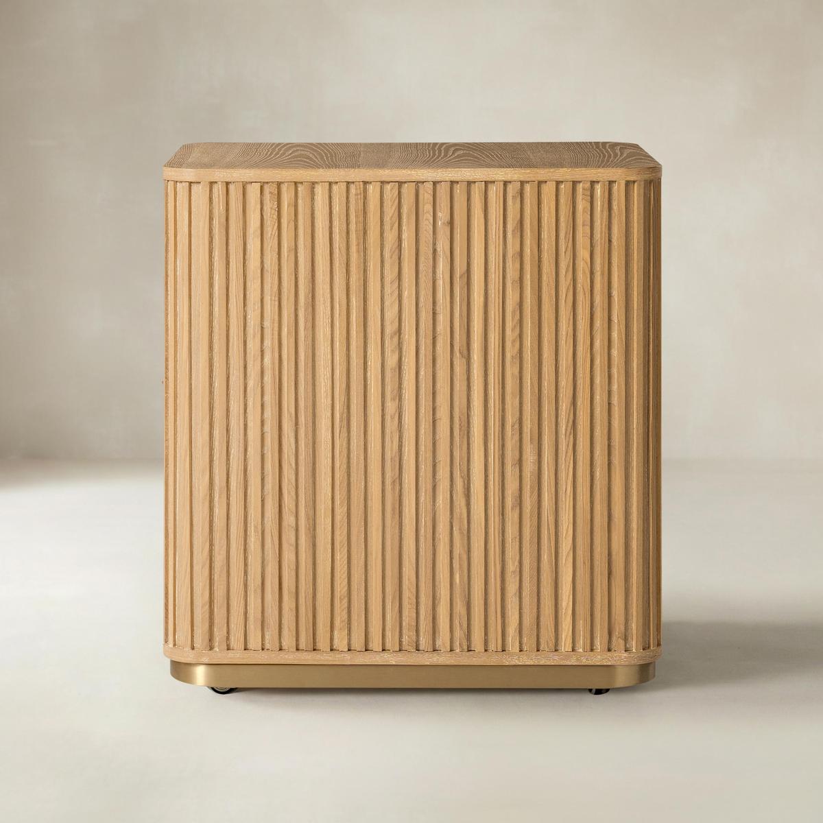 Mason Modern Fluted 3-Drawer Filing Cabinet