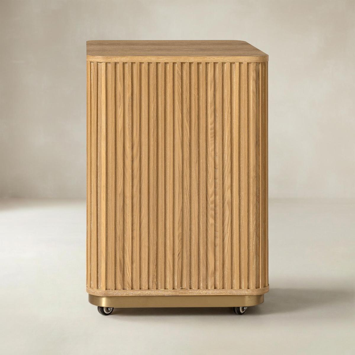 Mason Modern Fluted 3-Drawer Filing Cabinet