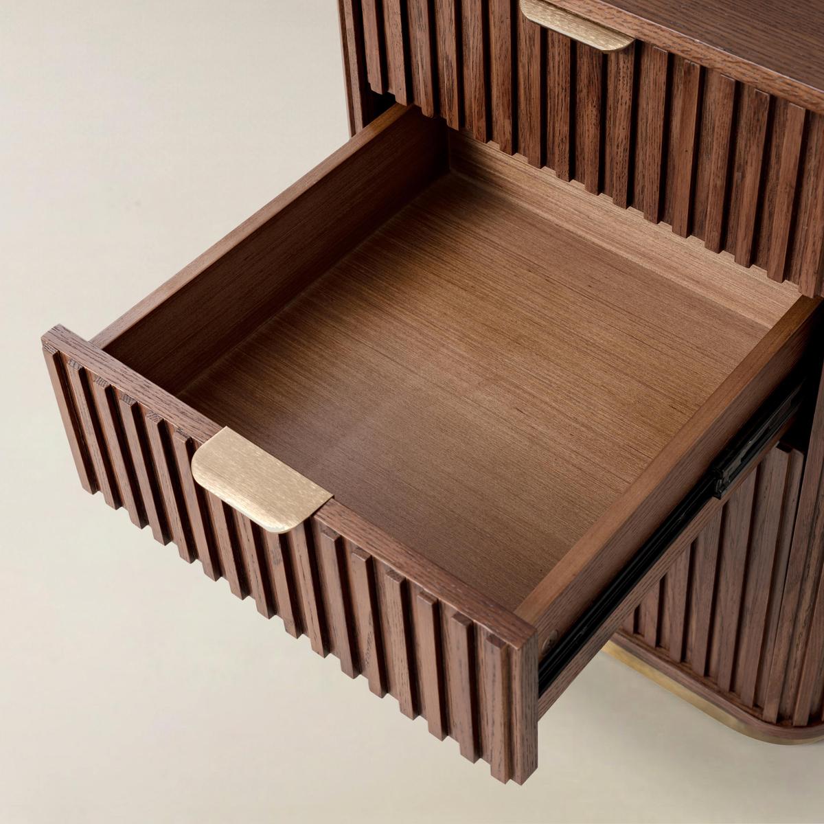 Mason Modern Fluted 3-Drawer Filing Cabinet