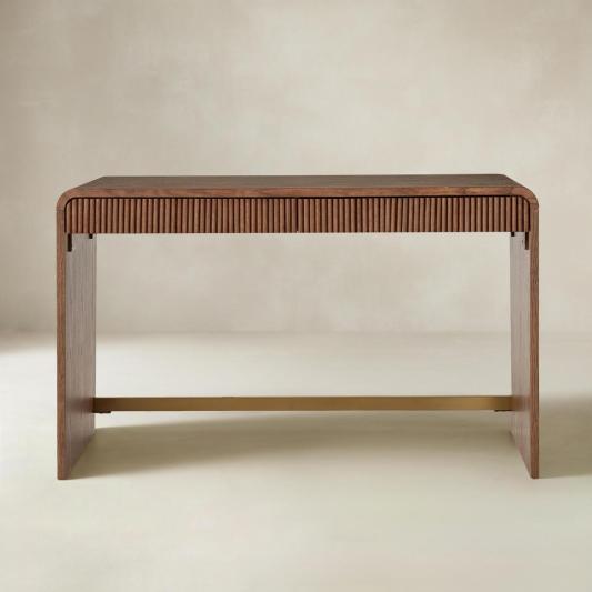 Baggio Modern Fluted Home Office Desk