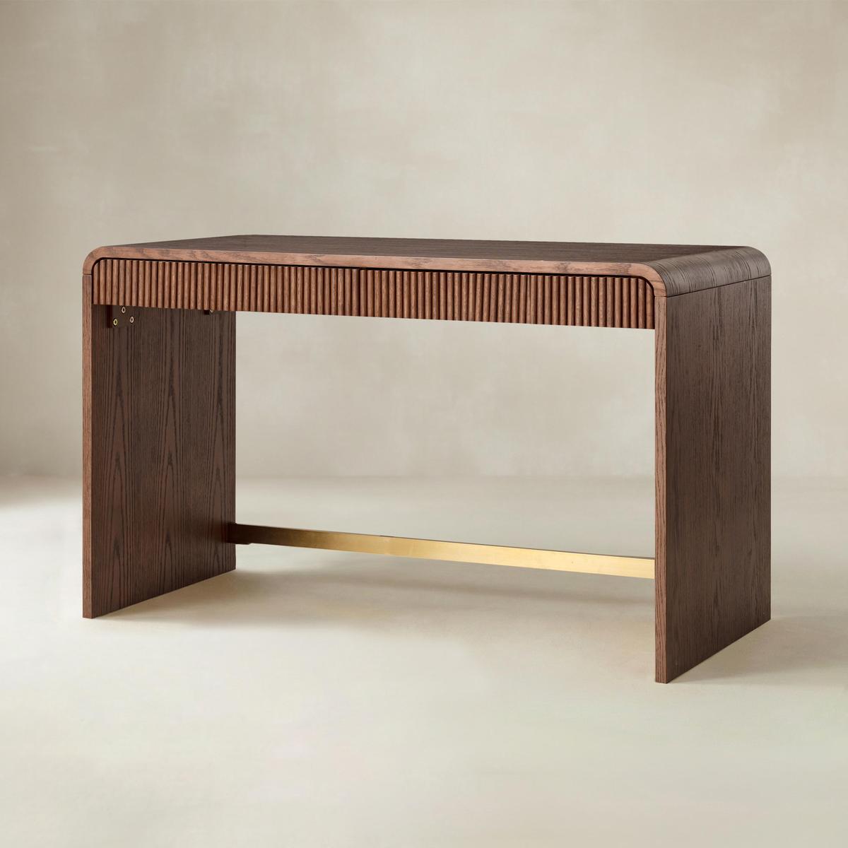 Baggio Modern Fluted Home Office Desk