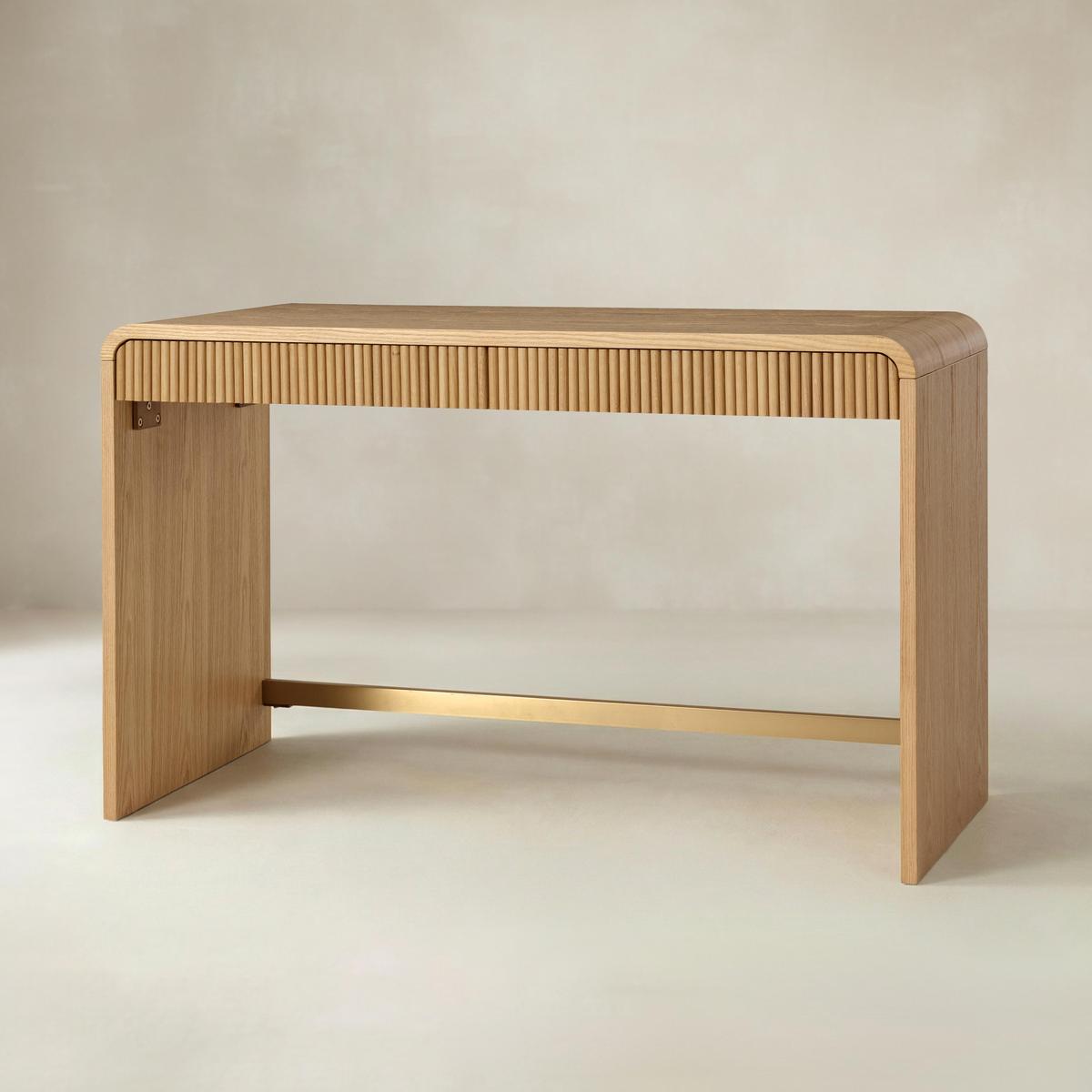 Baggio Modern Fluted Home Office Desk