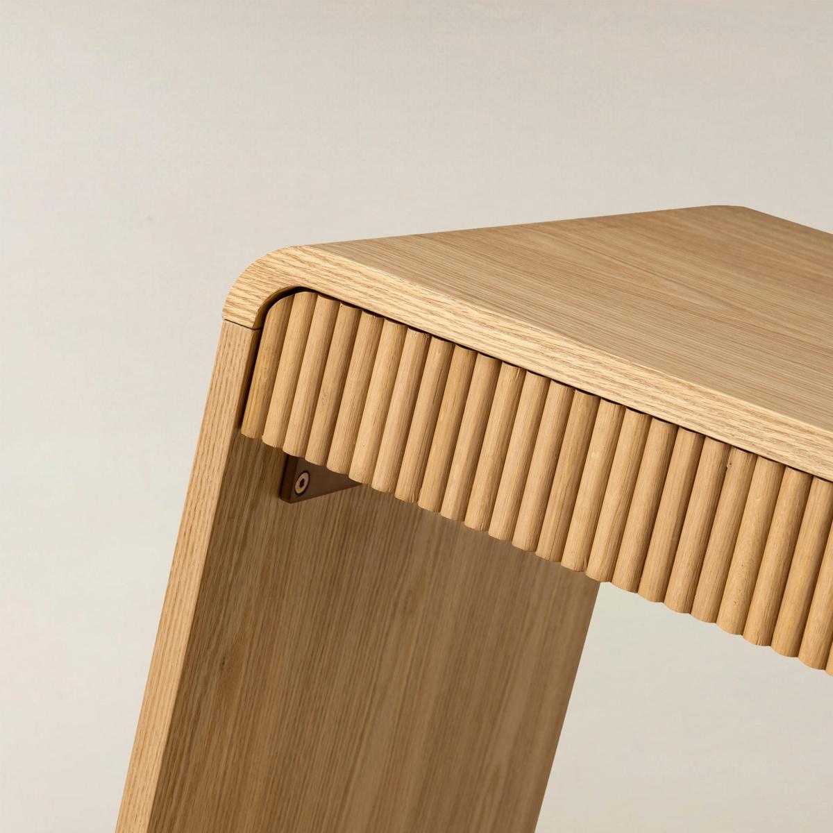 Baggio Modern Fluted Home Office Desk