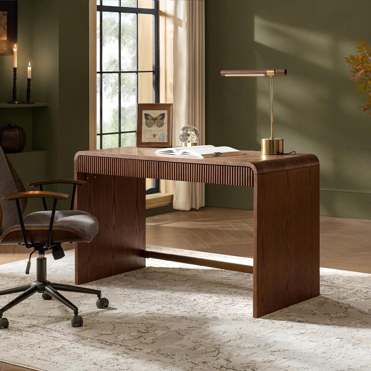 Baggio Modern Fluted Home Office Desk