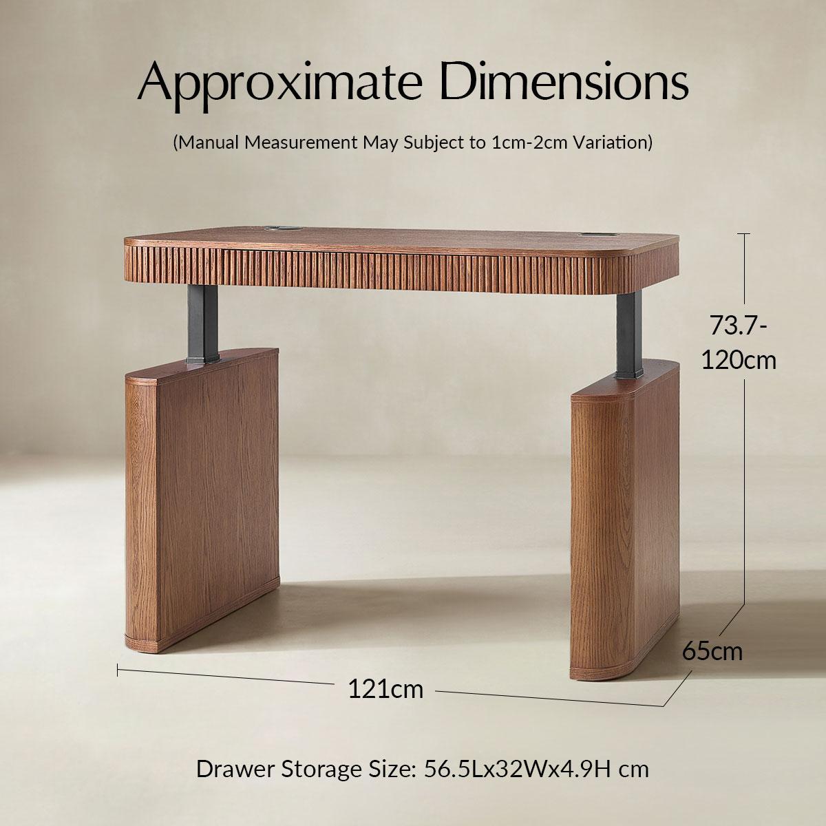 Baggio Modern Electric Adjustable Standing Desk with Cable Management