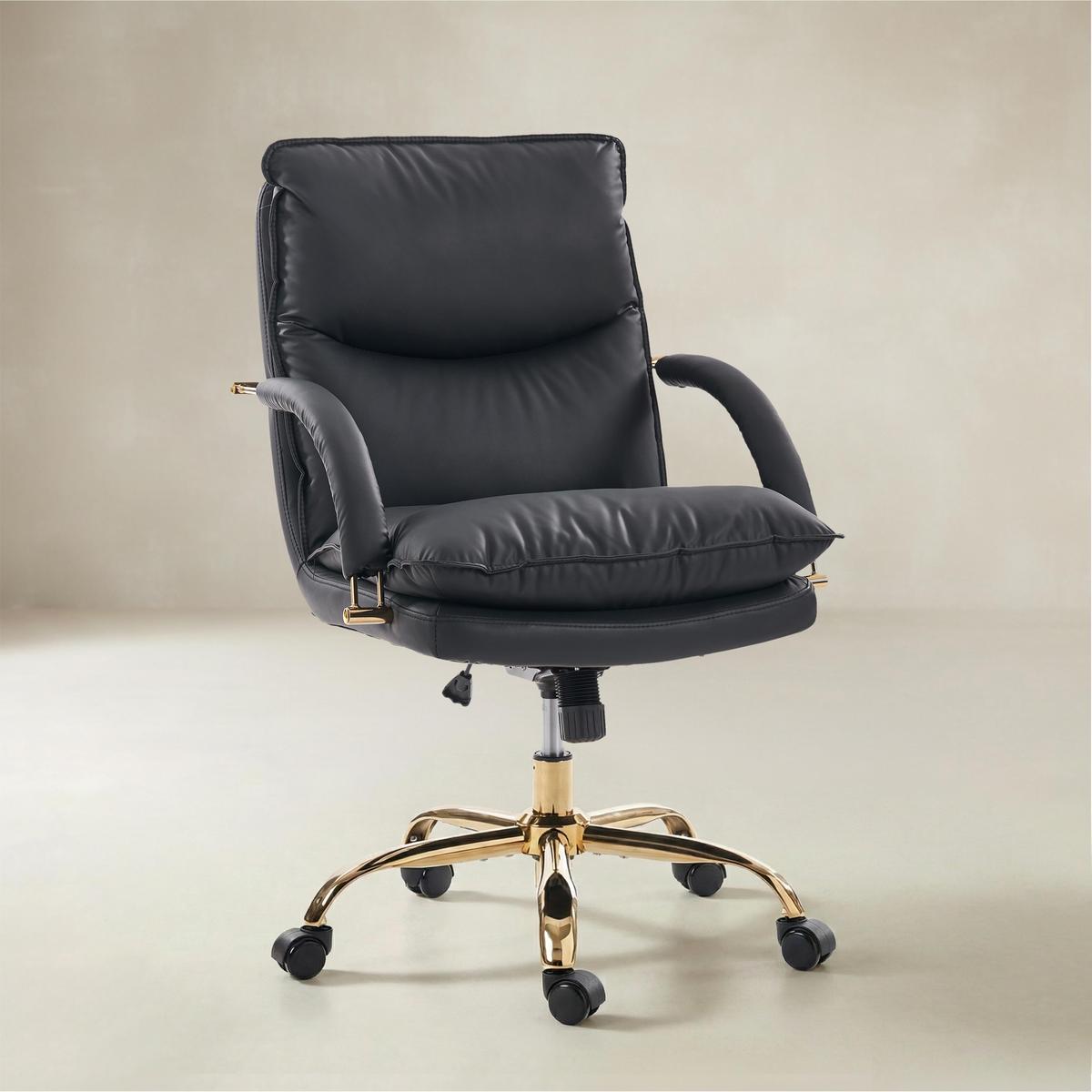 Sandy Swivel Office Chair with Armrests