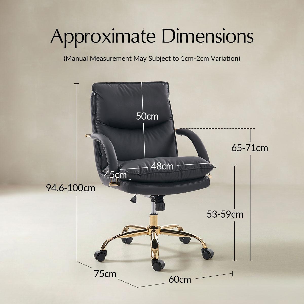 Sandy Swivel Office Chair with Armrests