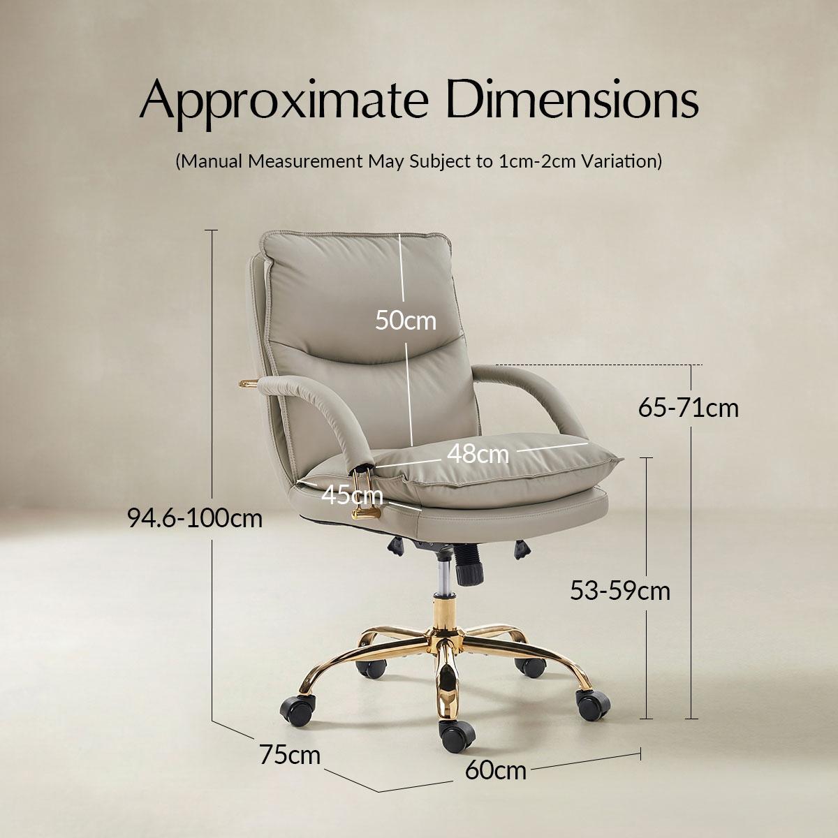 Sandy Swivel Office Chair with Armrests