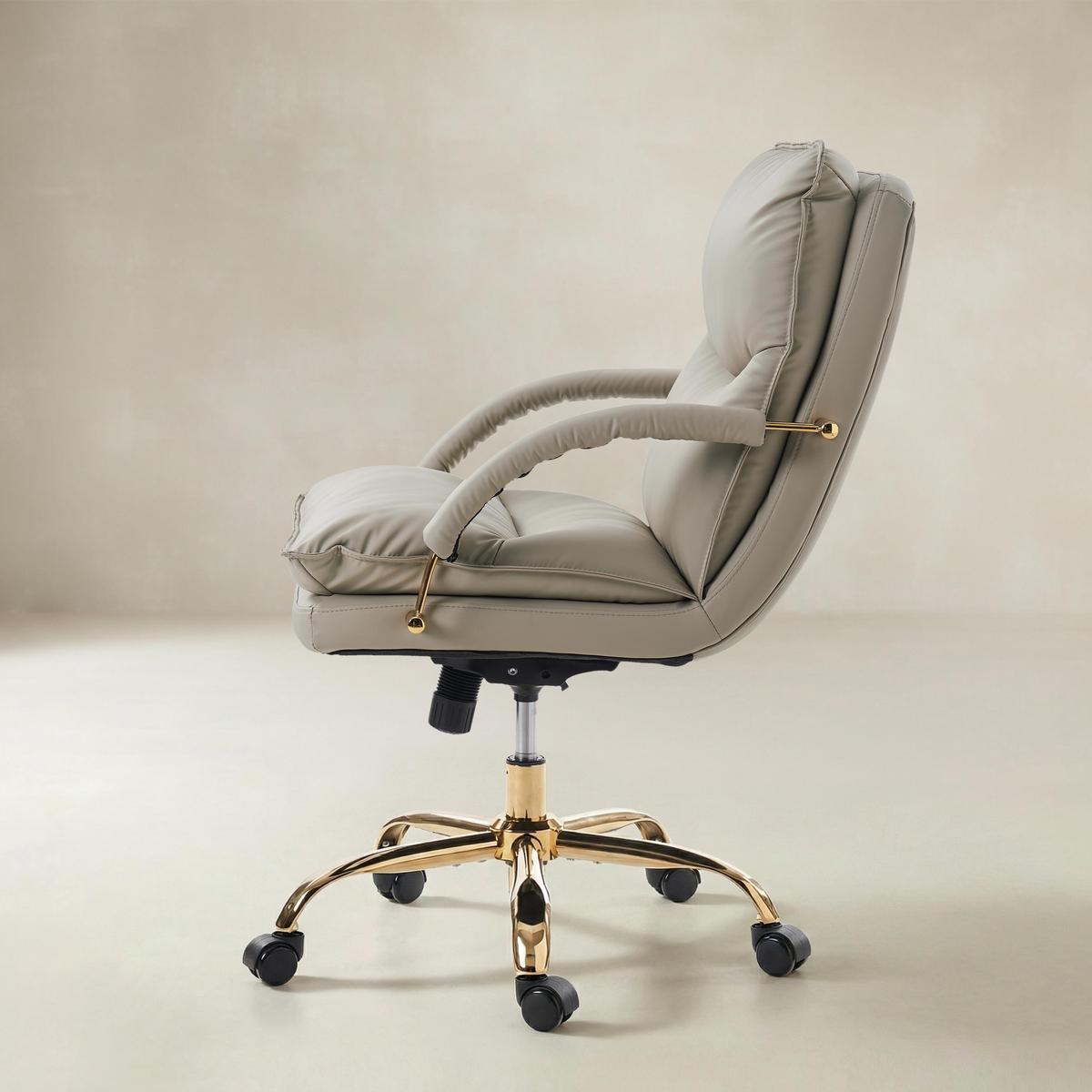 Sandy Swivel Office Chair with Armrests