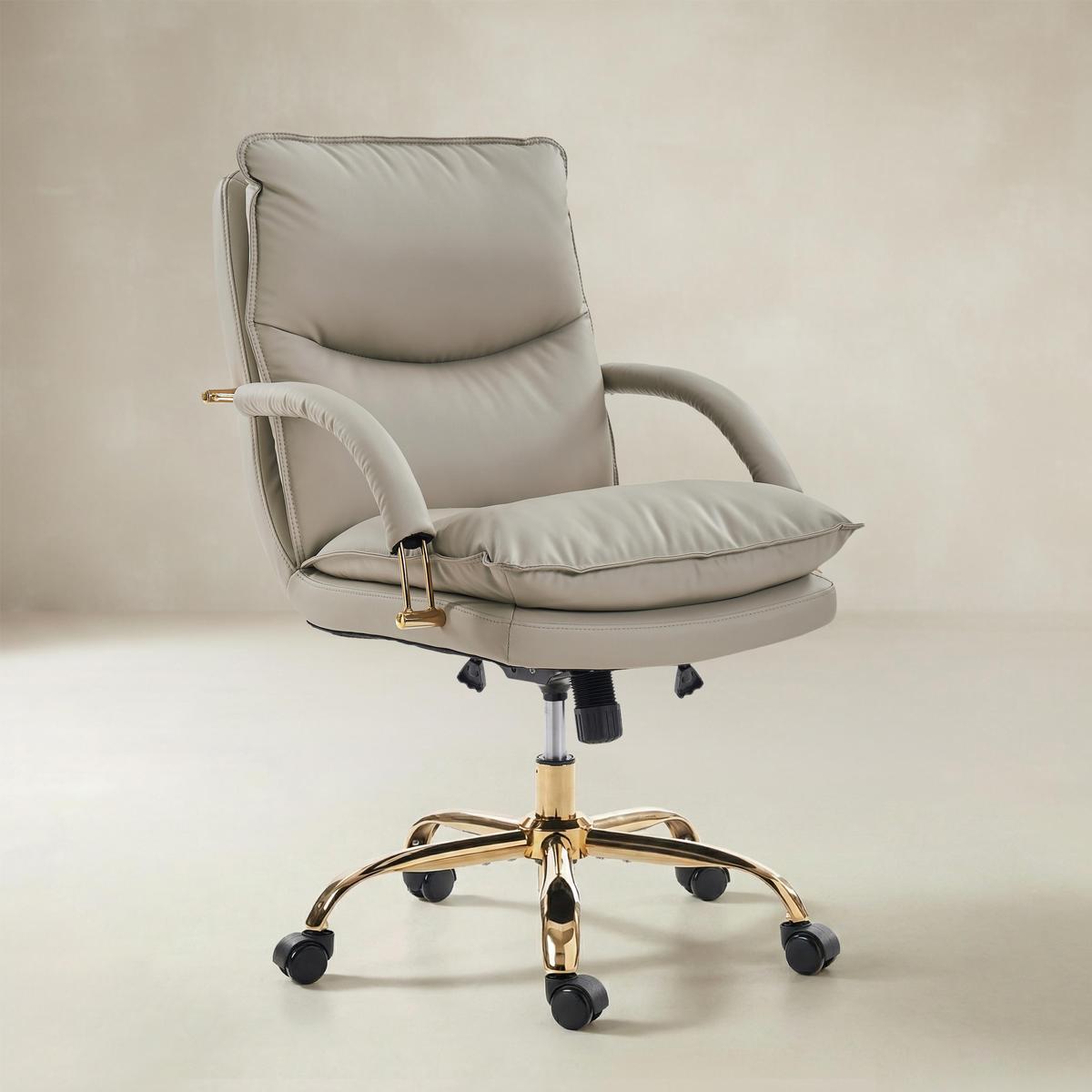Sandy Swivel Office Chair with Armrests