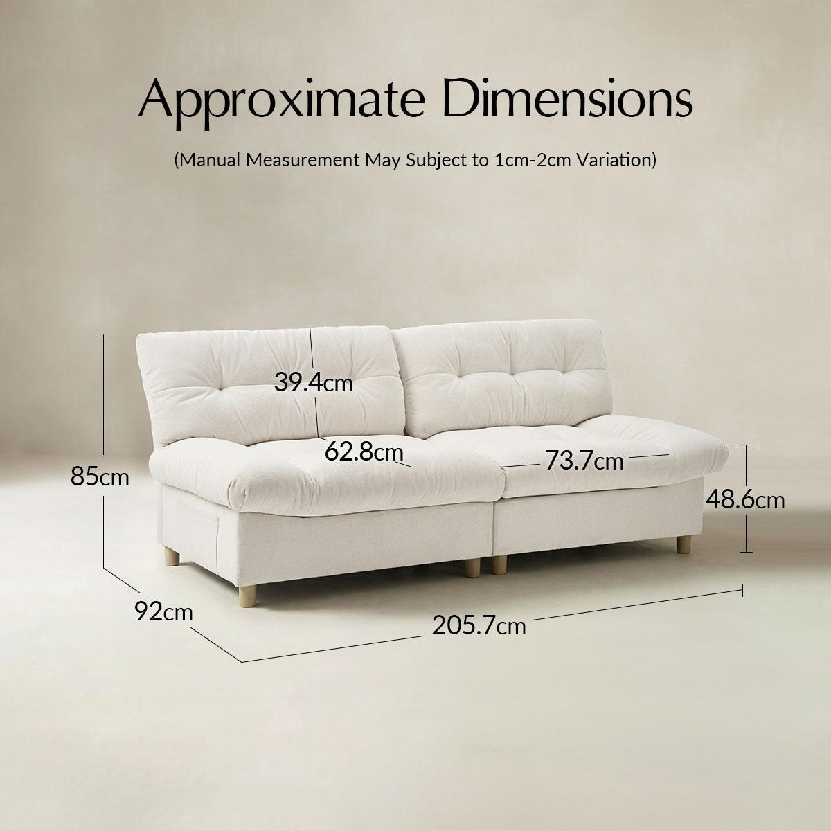 Hilario Loveseat with USB-C Ports Tufted Design