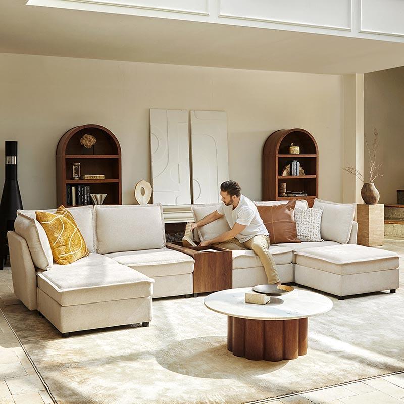 Modular Sectional Sofa with Storage