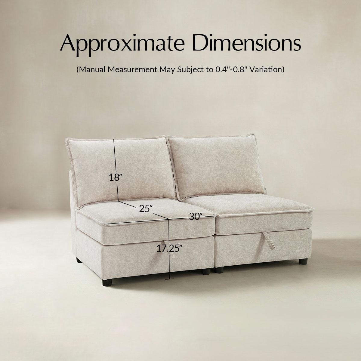 Victoria Modular Sectional Sofa with Storage