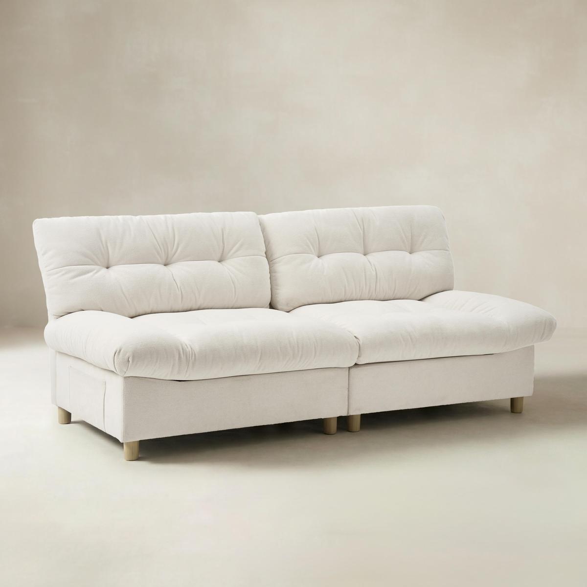 Hilario Loveseat with USB-C Ports Tufted Design