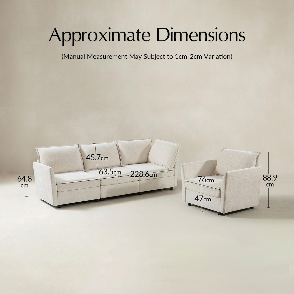 Victoria Modular Sectional Sofa with Storage