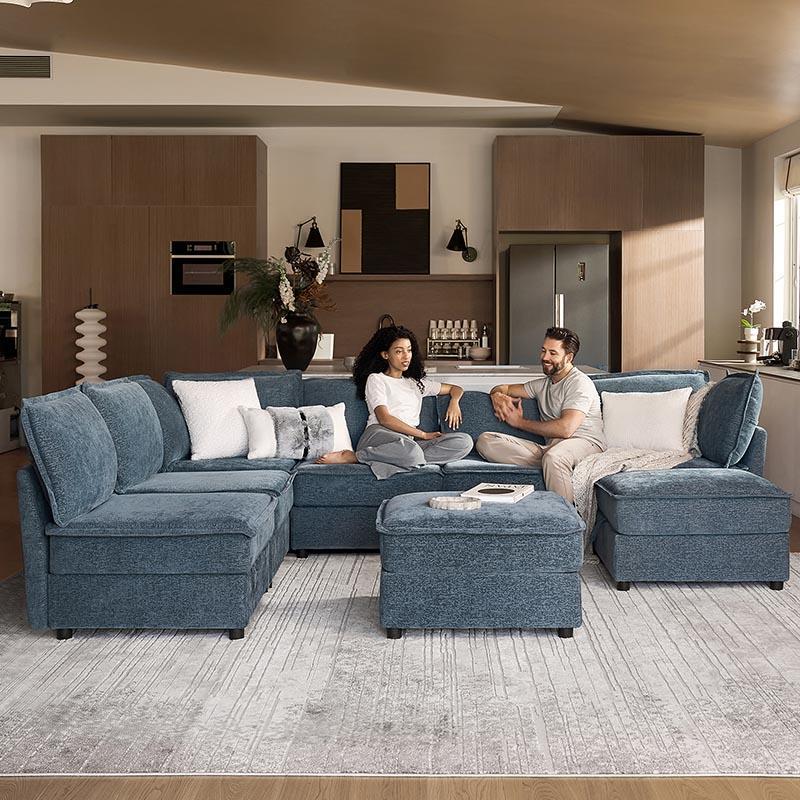 Modular Sectional Sofa with Storage