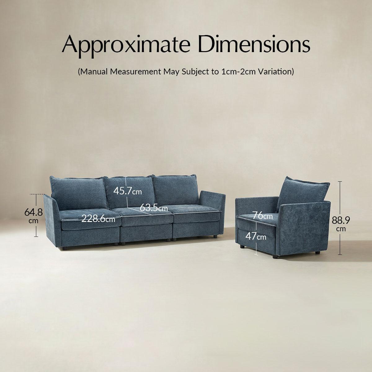 Modular Sectional Sofa with Storage