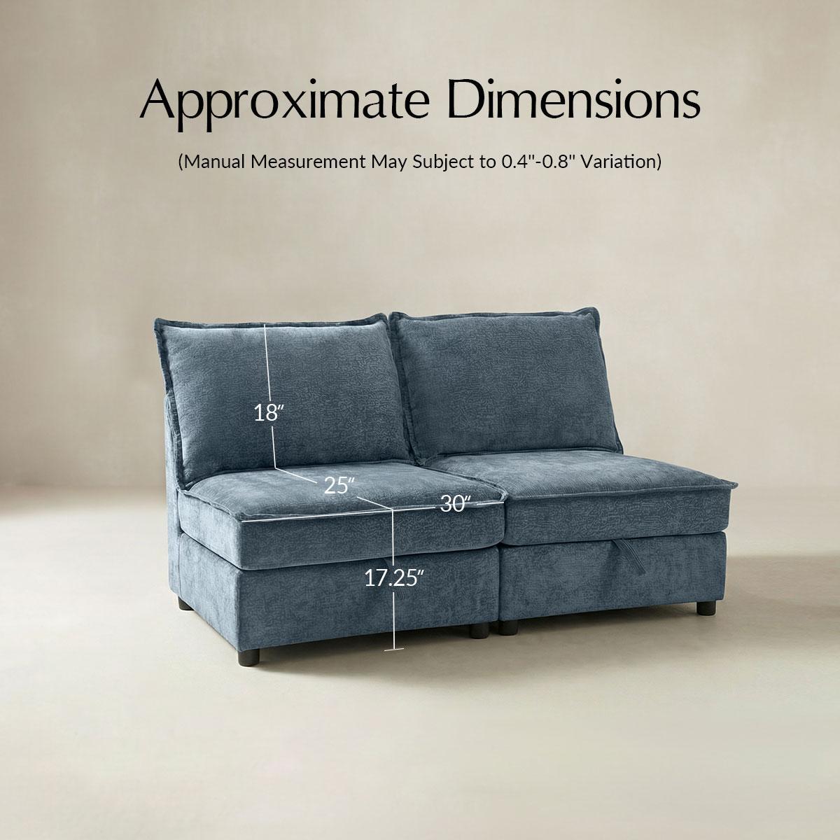 Victoria Modular Sectional Sofa with Storage