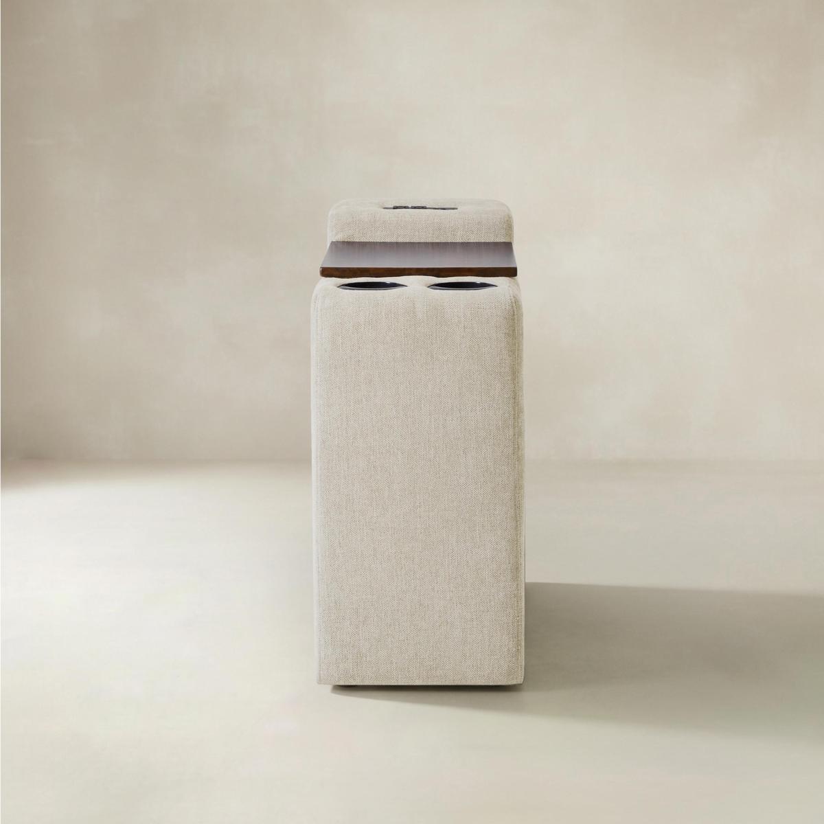 Miriam Sectional Sofa with Storage, Tabletop, Cup Holders & USB Ports